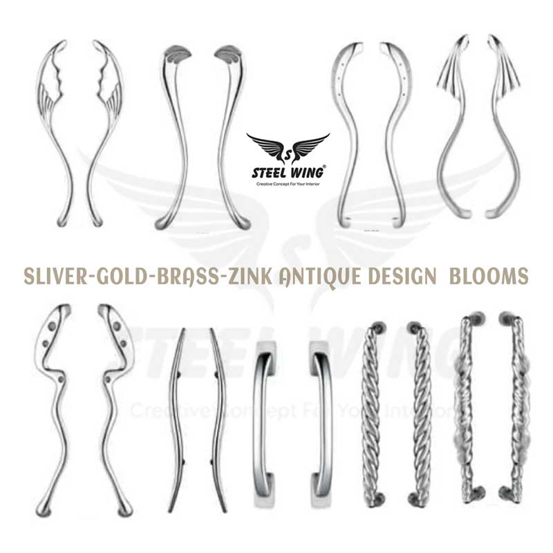 Silver Antique Blooms Door Handle Manufacturer