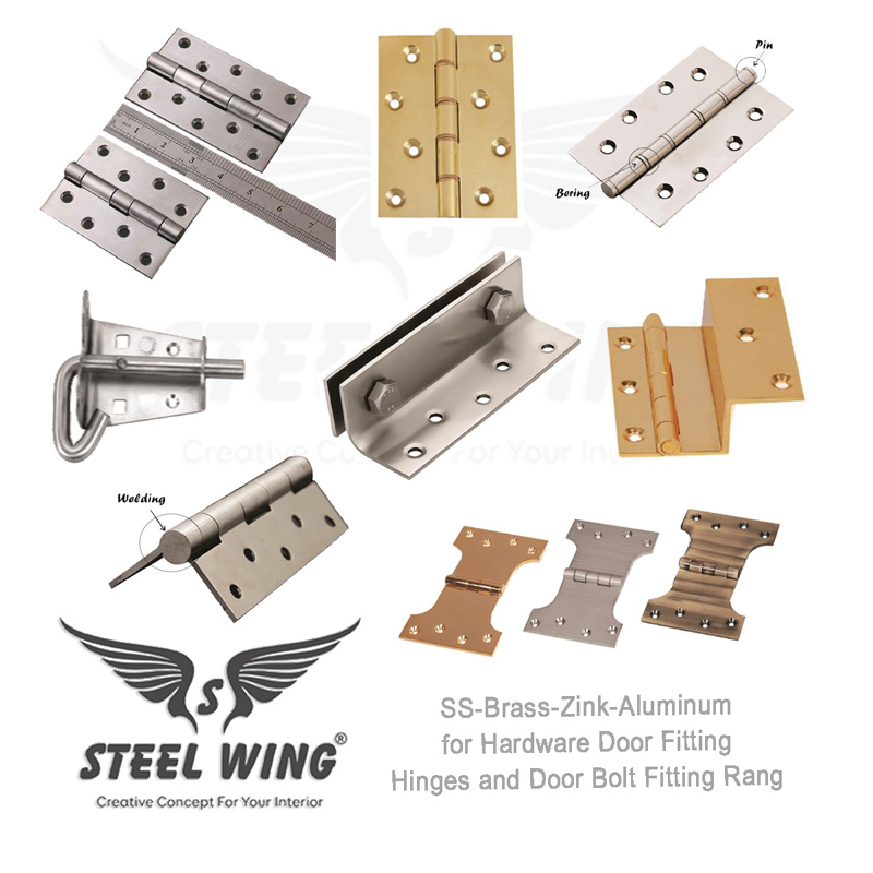 SS Brass Aluminium Hinges - Door Hinges - Hardware Door Window Closer Hinges Manufacturers