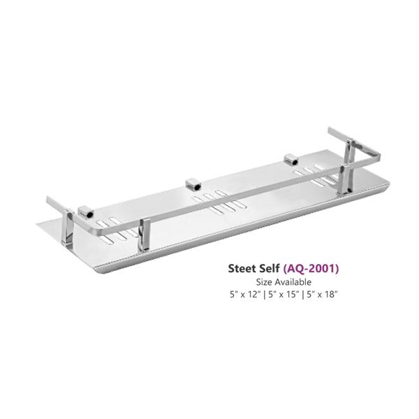 Steel Shelf with SS Rack Shelf Bathroom Fitting