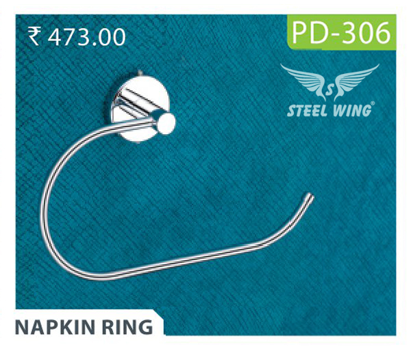 Bathroom Fitting SS Rod Napkin Ring