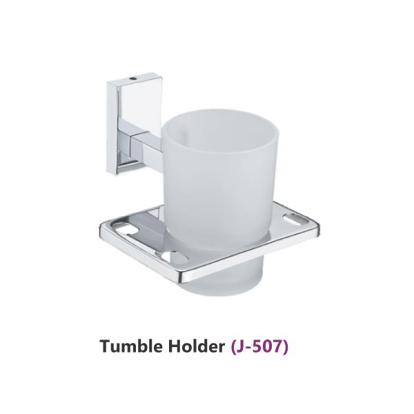 Bathroom Accessories Kit Manufacturers - Frosted Glass Tumbler Holder