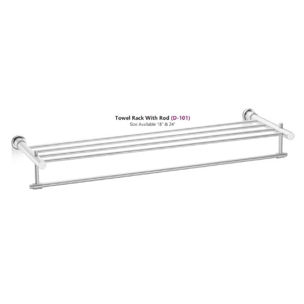 SS Towel Rod Shelf Rack - Best Quality