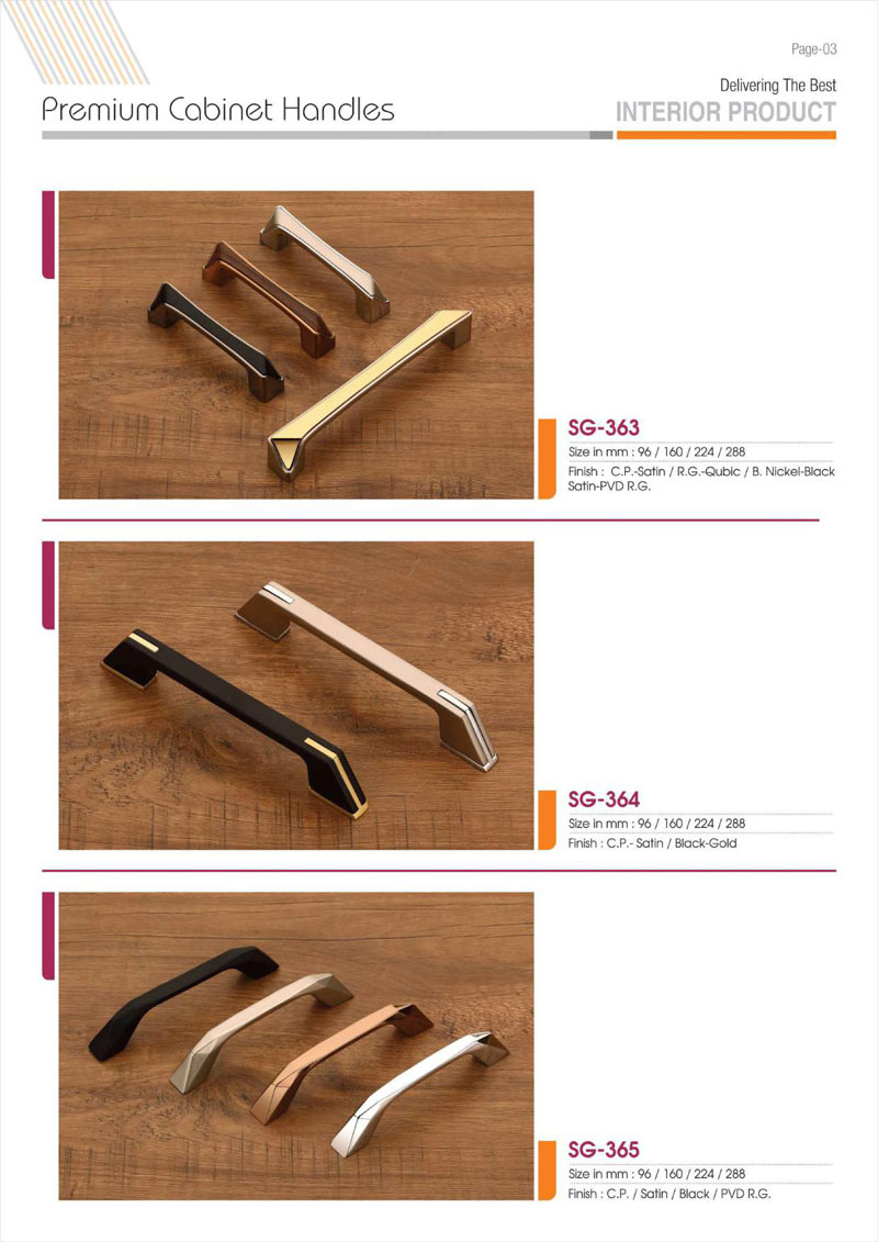 Zinc Metallic Color Degine Door Handle Manufacturers