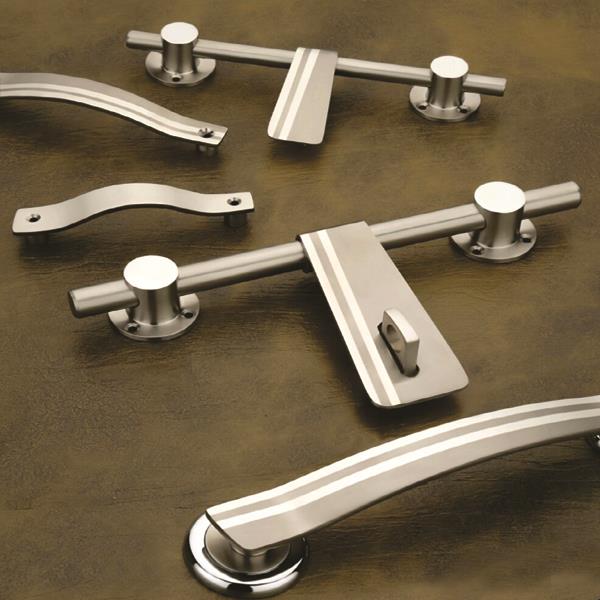 Aldrop Door Handle Kit - Door-Window Hardware Latch Fitting Kit - Platinum Mica