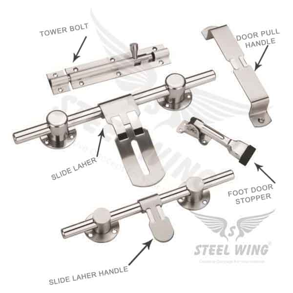 SS Aldrop Handle Door Kit - Bullet