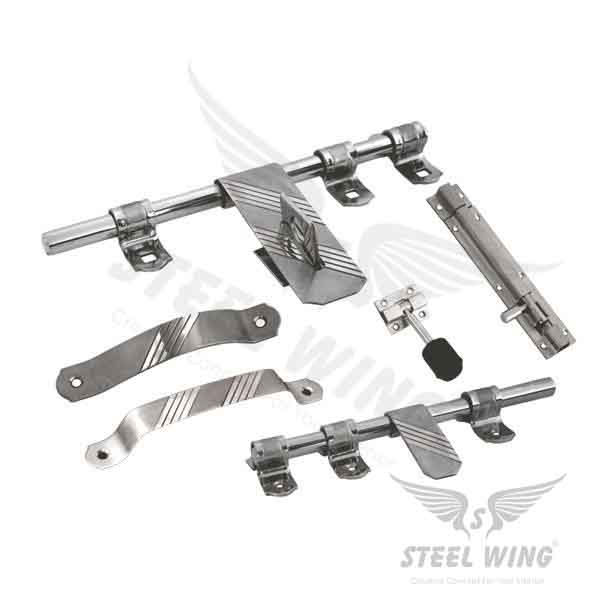 SS Aldrop Handle Tower Bolt - Door Stopper - Door Kit Manufacturer Rajkot