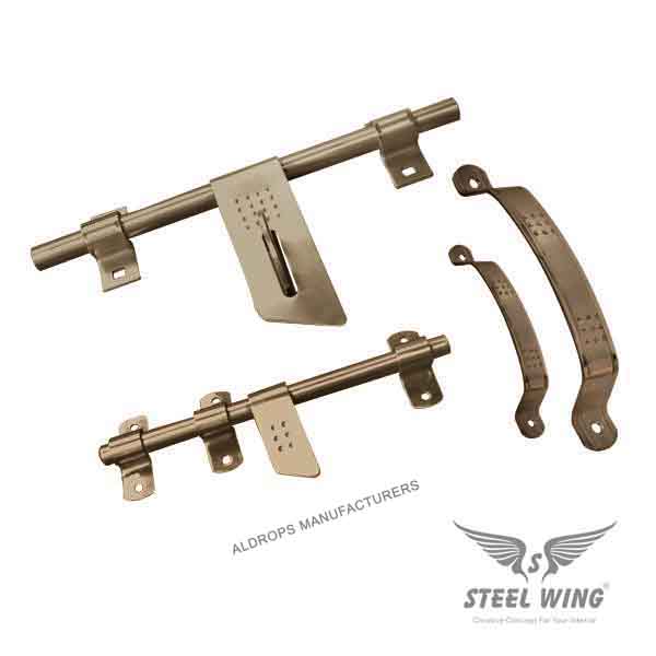 SS Aldrop - SS Aldrop Door Handle Set Kit - Cross Cutte