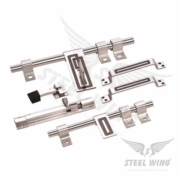 SS Aldrop Door Handle Kit Set - SS Mica Collection