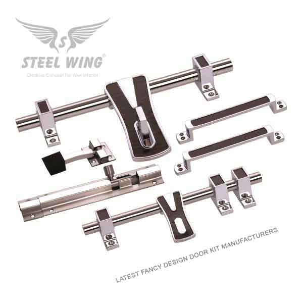 Zinc Alloy Door Aldrop with Handle - Tower Bolt - Door Stopper - Kits