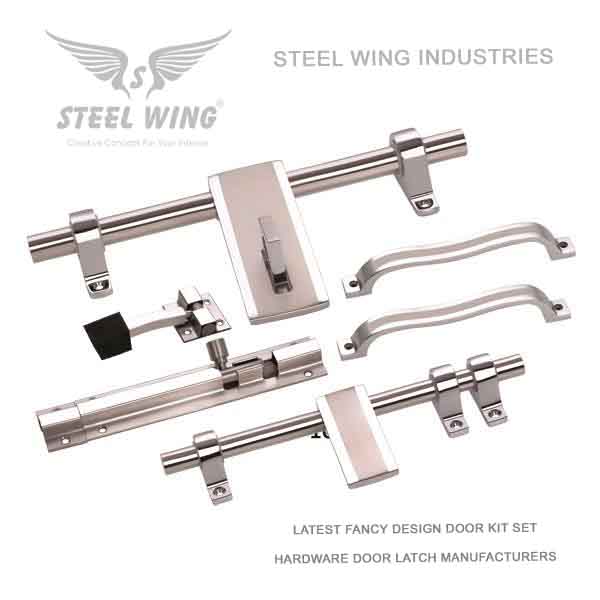 SS Door Aldrop with Handle - Tower Bolt Door - Door Stopper - Rubber Stopper