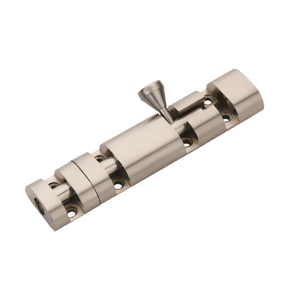 Tower Bolt - Door Stopper - Door Closer - Square-Silver